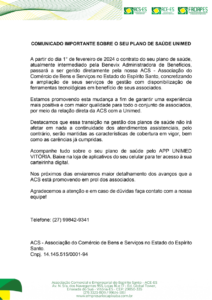 COMUNICADO IMPORTANTE SOBRE O SEU PLANO DE SAÚDE UNIMED